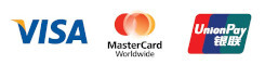 บัตรเครดิตที่รองรับ VISA, MasterCard, UnionPay