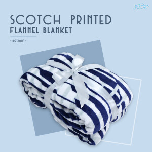 ผ้าห่ม Flannel พิมพ์ลายสก๊อต