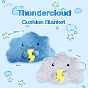 Thundercloud Cushion Blanket