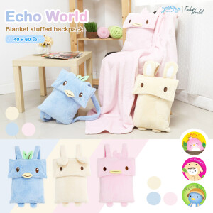Echo World Blanket stuffed backpack