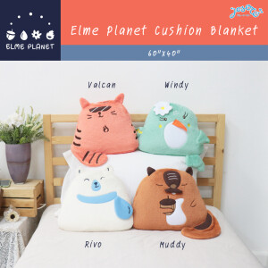 Elme Planet Cushion Blanket