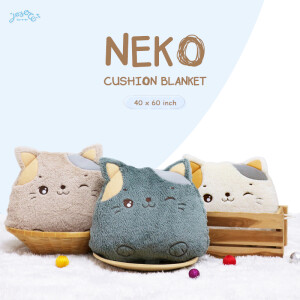 ตุ๊กตาผ้าห่มแมว Neko
