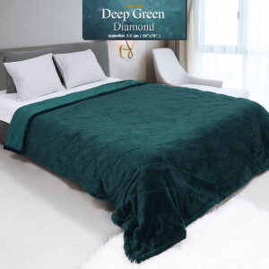 Deep Green Diamond Blanket