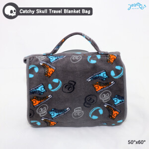 Catchy Skull Travel Blanket Bag