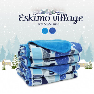 ผ้าห่มลาย Eskimo Village